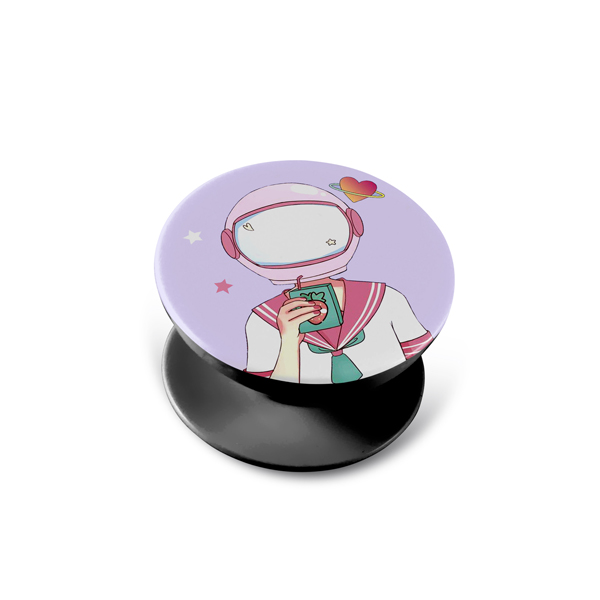 Pembe Astronot Popsocket