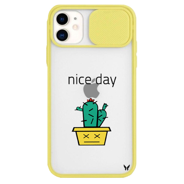 Nice Day Kaktüs Kamera Sürgülü Kılıf