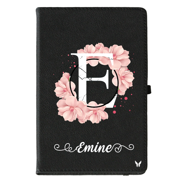 Pudra Çiçek Harf Defter