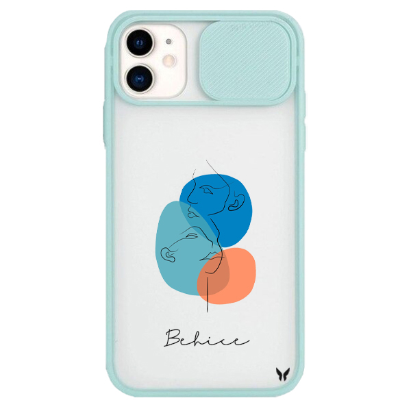 Pastel Seri 07 Mavi Kamera Sürgülü Kılıf