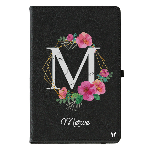 Altıgen Çiçek Harf Defter