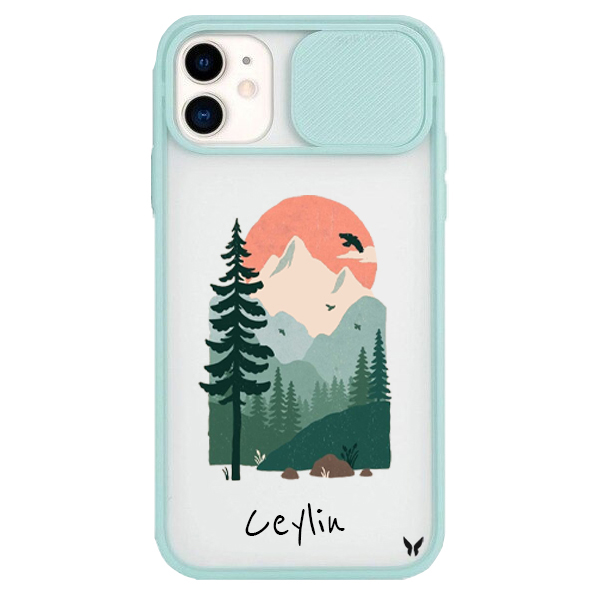 Watercolor Seri 04 Kamera Sürgülü Kılıf