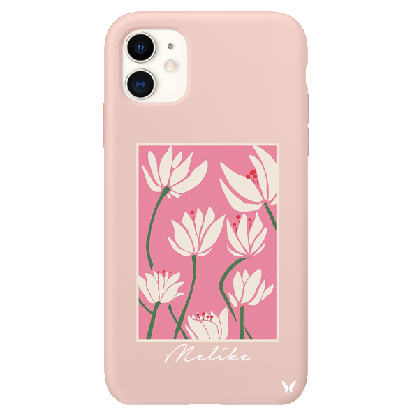 Pink Flowers Lansman Kılıf