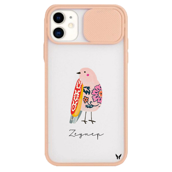 Vintage Bird Kamera Sürgülü Kılıf