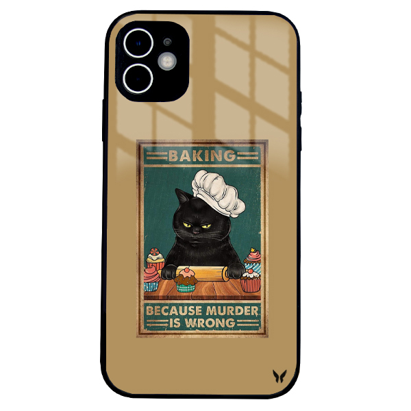 Baking Cat Glossy Telefon Kılıfı