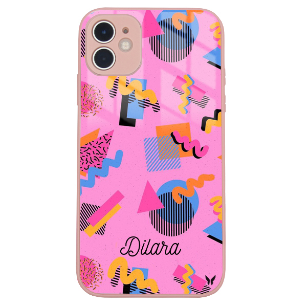 Geometrik Seri Colorful Glossy Telefon Kılıfı