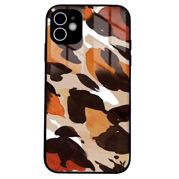 Kahve Leopar Glossy Telefon Kılıfı