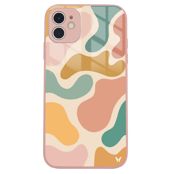 Pastel Cow Pattern Glossy Telefon Kılıfı
