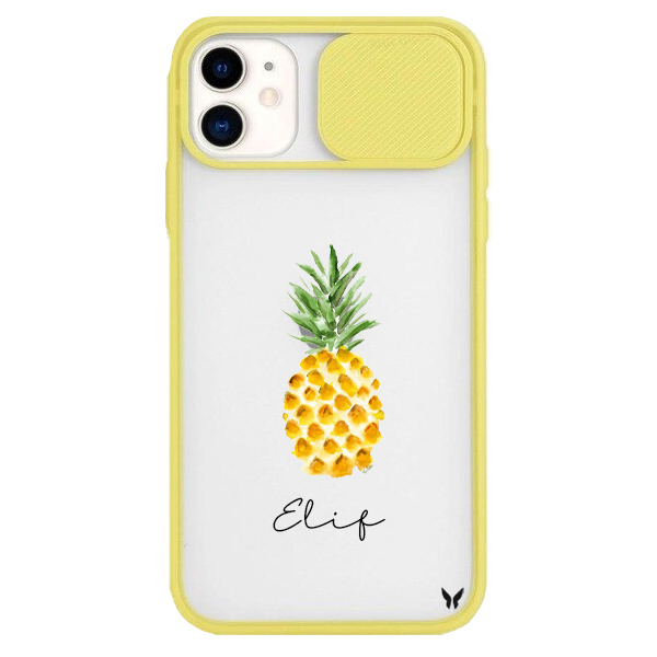 Fruit Seri Ananas Kamera Sürgülü Kılıf