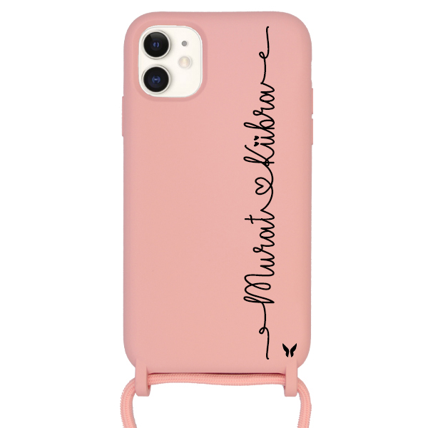 Heart Text Kenar İpli Lansman Kılıf